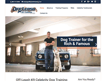 Tablet Screenshot of celebritydogtrainers.com